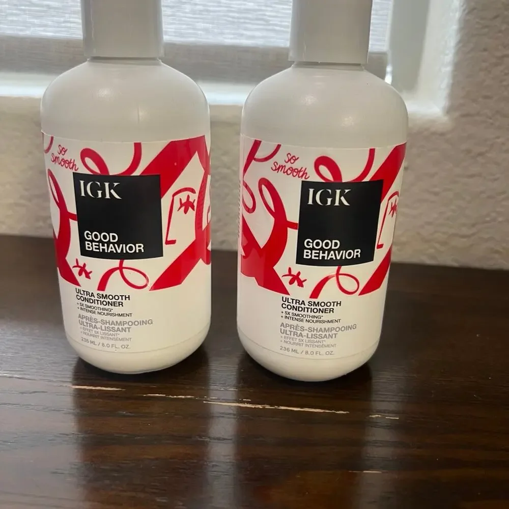 IGK Good Behavior ultra smooth conditioner 2 pack